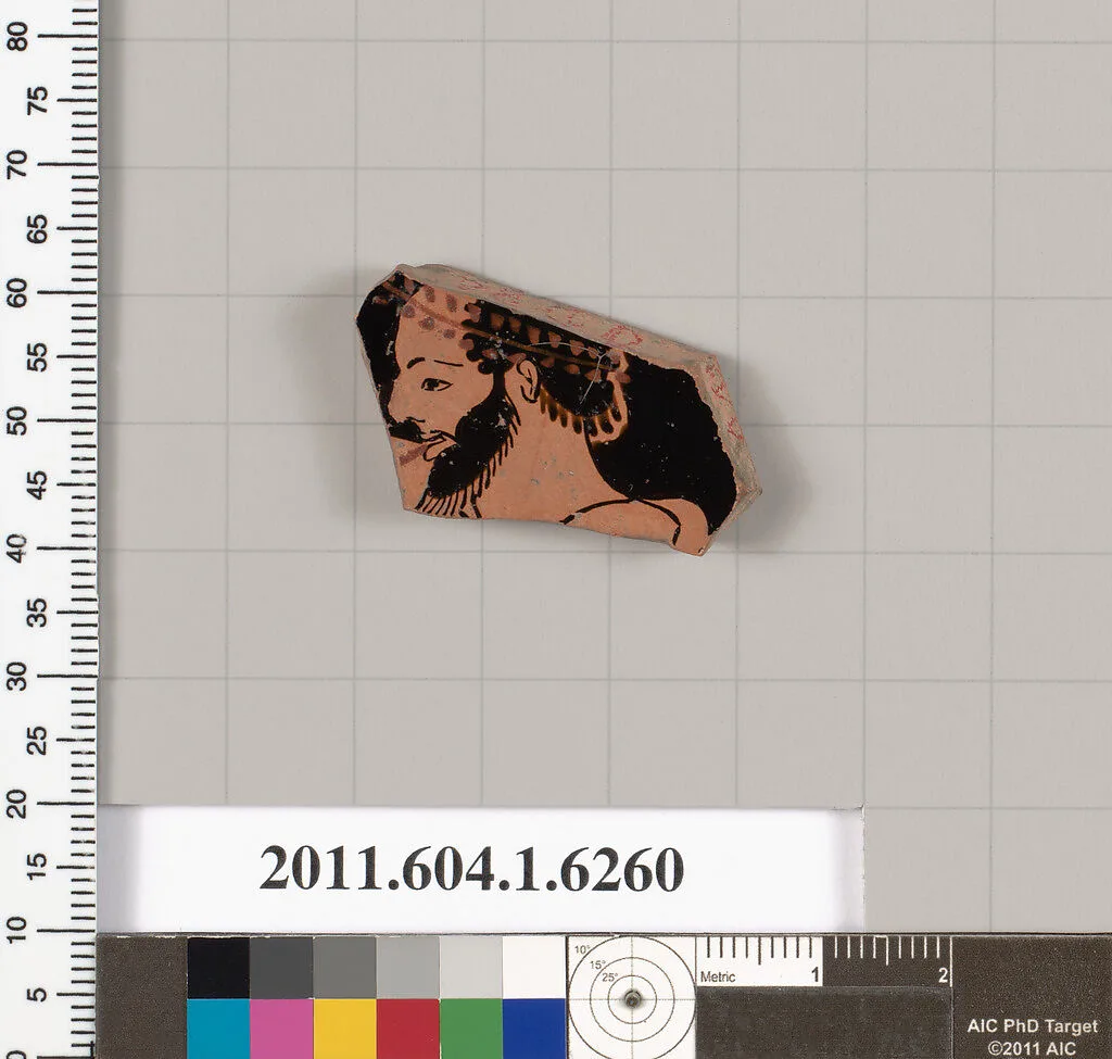 Terracotta fragment of a kylix (drinking cup) — Unknown