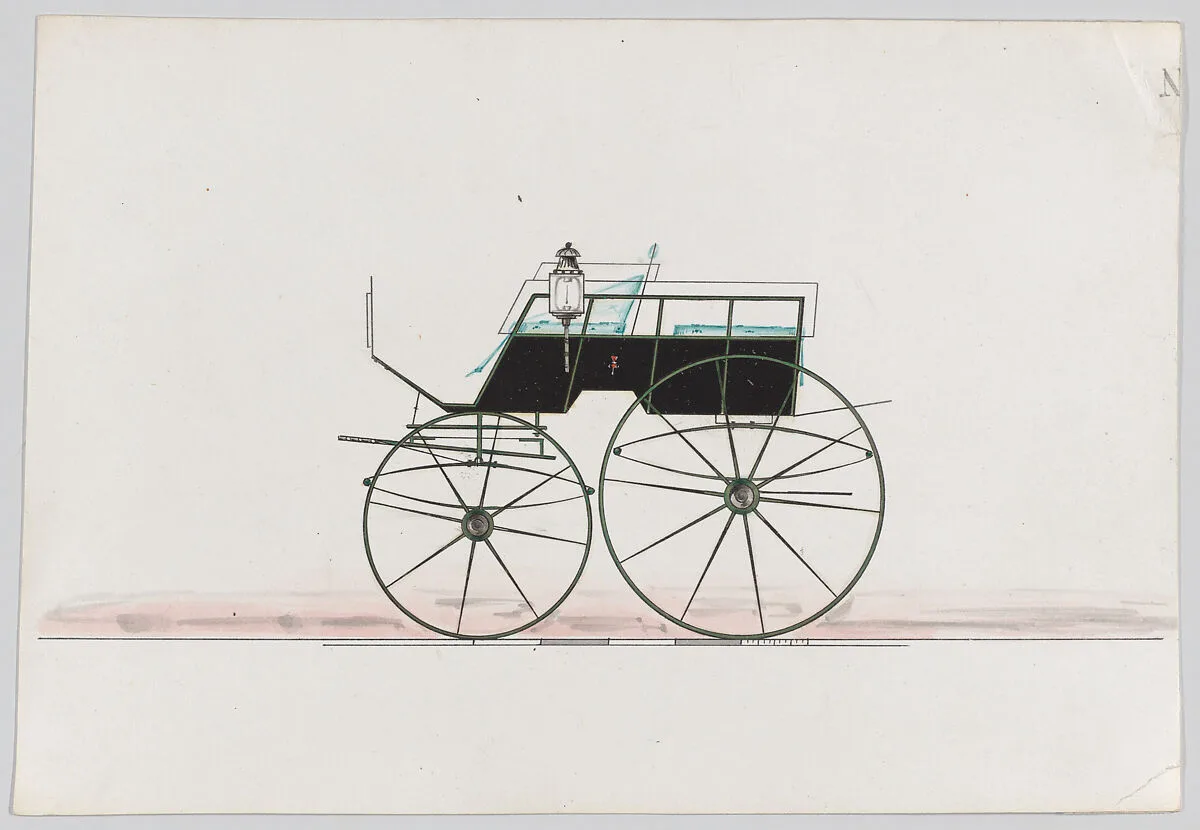 Design for Game Wagon/Dos-à-dos Phaeton — Brewster & Co.