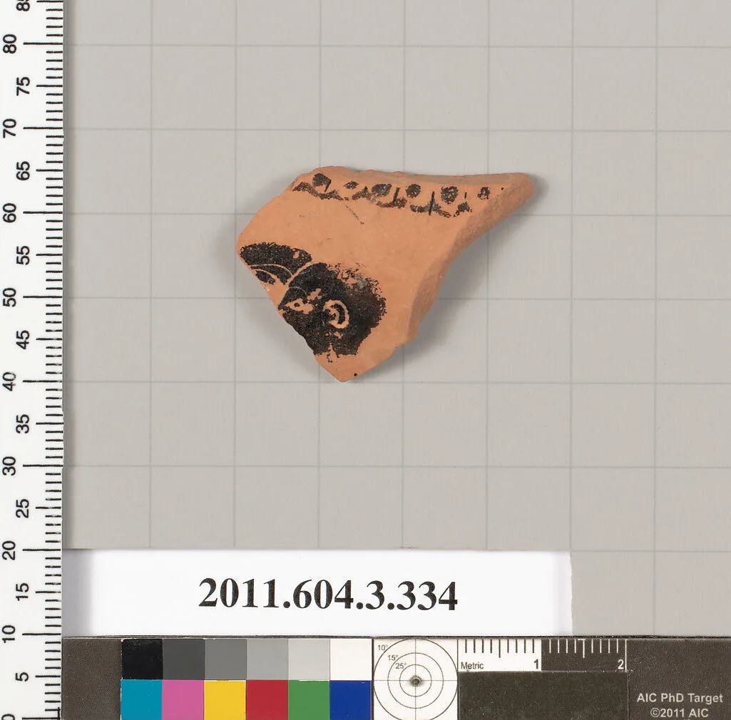 Terracotta fragment of a neck-amphora (jar) — Unknown