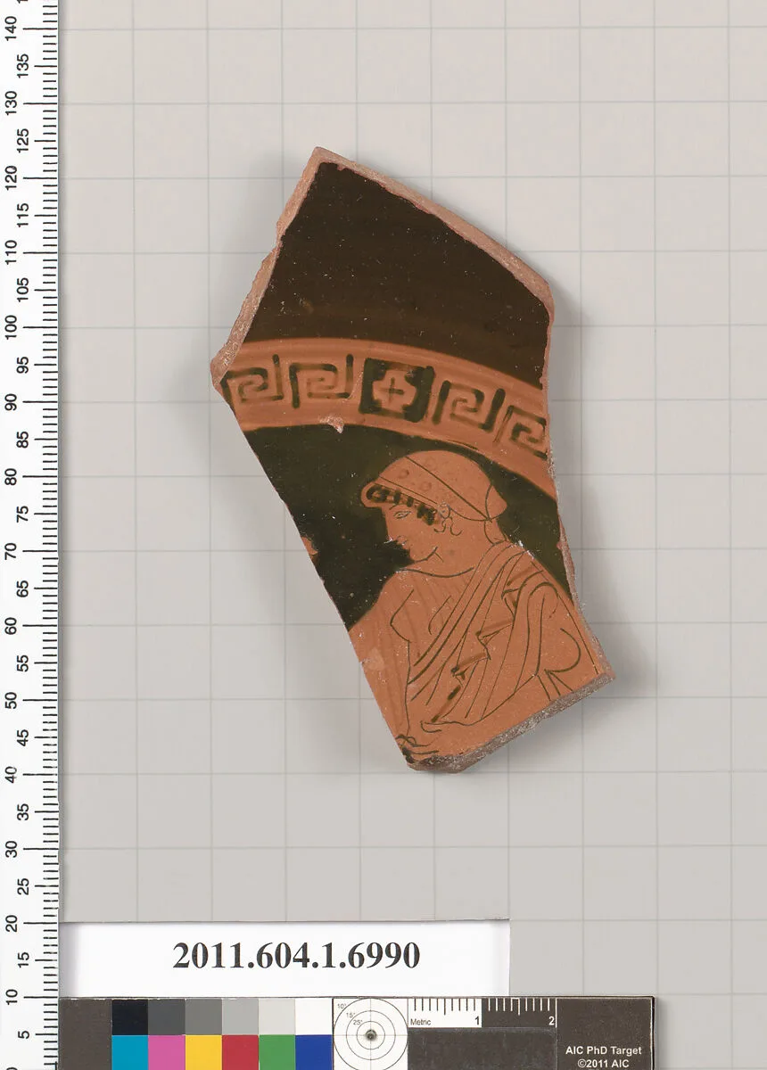 Terracotta fragment of a kylix (drinking cup) — Unknown