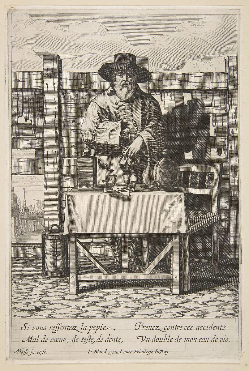 Brandy or Cure Seller — Abraham Bosse|Jean I Leblond