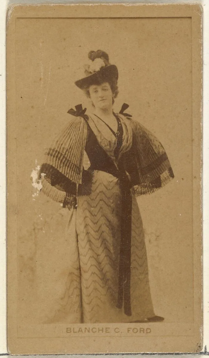 Blanche C. Ford, from the Actors and Actresses series (N145-8) issued by Duke Sons & Co. to promote Duke Cigarettes — American Tobacco Company|W. Duke, Sons & Co.