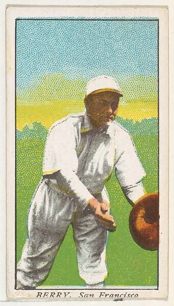 Berry, San Francisco, from the "Obak Baseball Players" set (T212), issued by the American Tobacco Company to promote Obak Mouthpiece Cigarettes — American Tobacco Company
