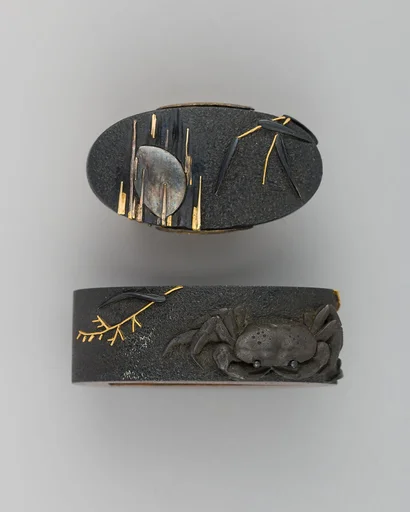 Sword-Hilt Collar and Pommel (Fuchigashira)