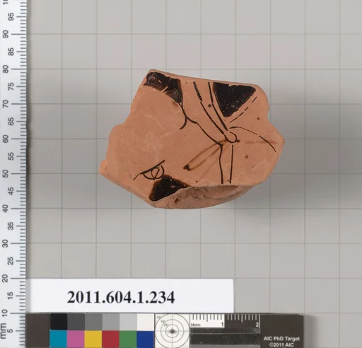 Terracotta fragment of a kylix (drinking cup)
