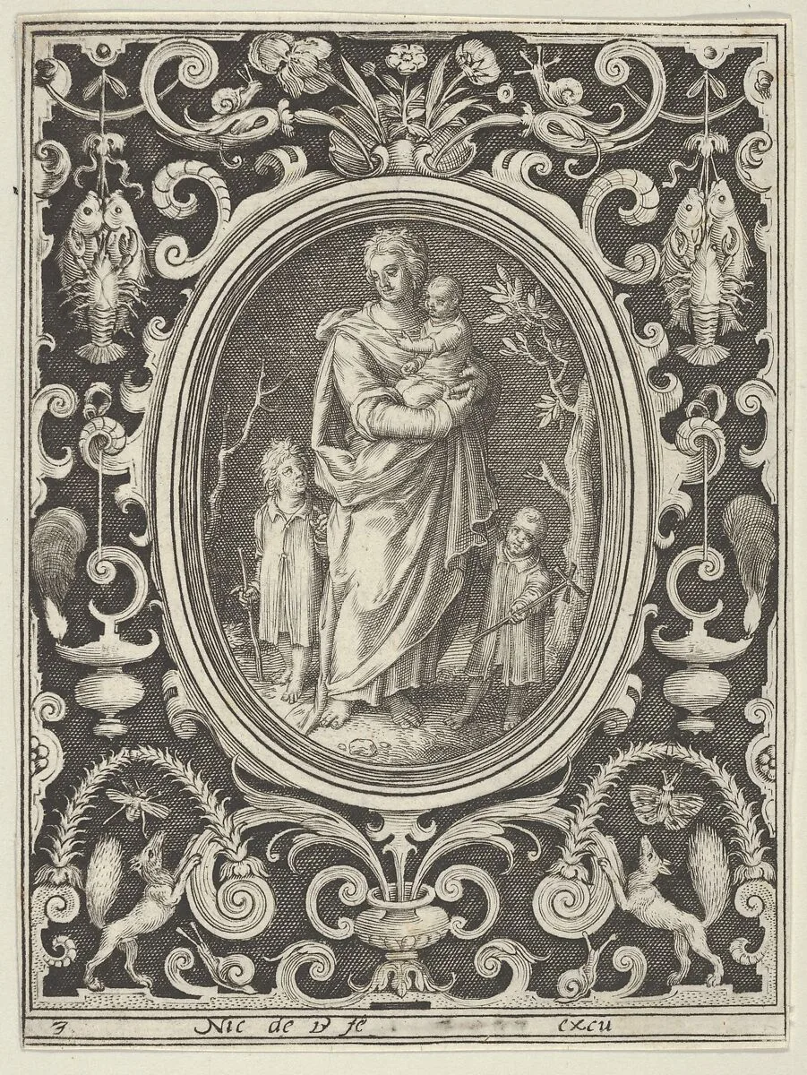 Charity, from the Cardinal Virtues — Nicolaes de Bruyn|Frederick de Wit