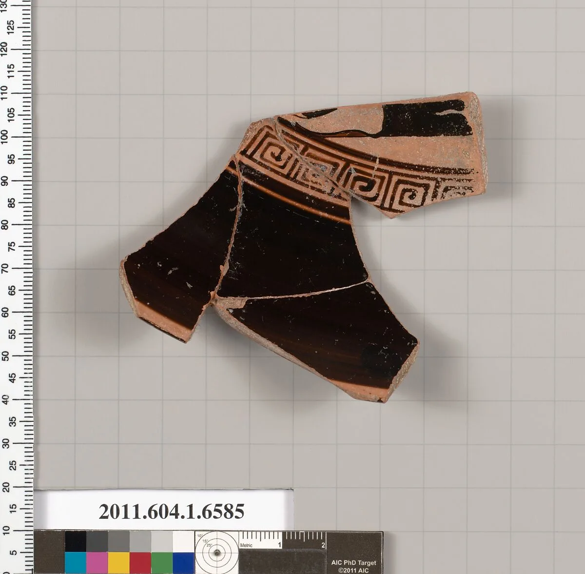 Terracotta fragment of a kylix (drinking cup) — Unknown