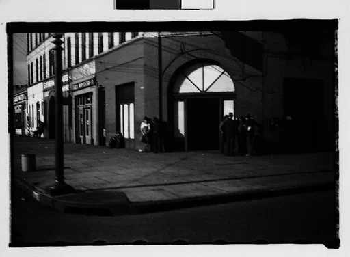 [Men on Street Corner, From Automobile, Macon, Georgia]