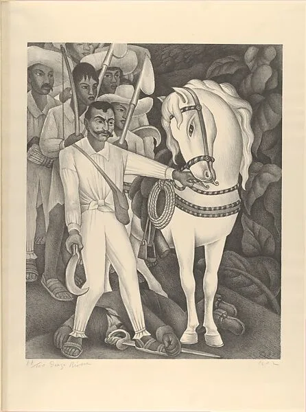 Emiliano Zapata and His Horse — Diego Rivera