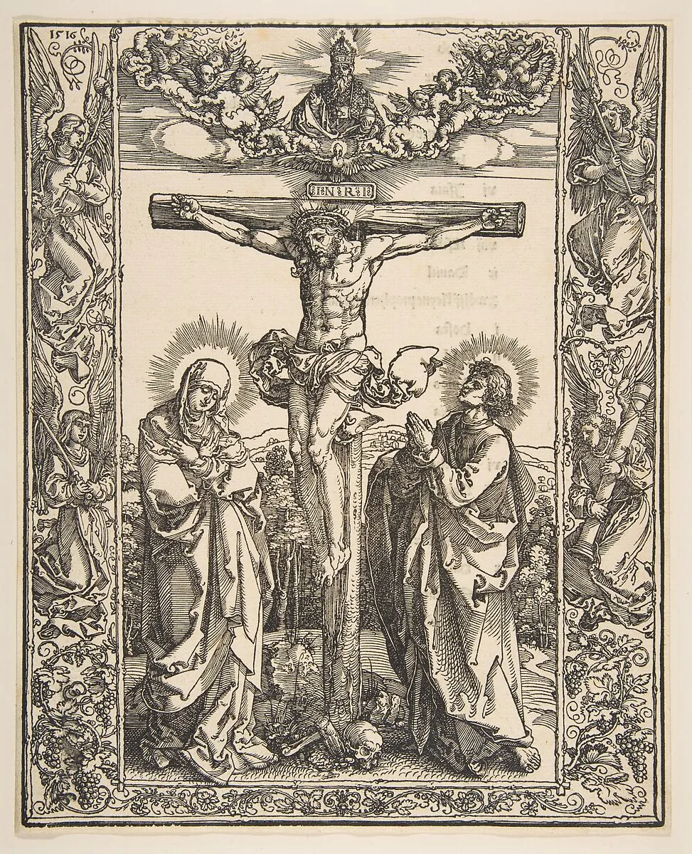 Christ on the Cross between the Virgin and Saint John — Albrecht Dürer