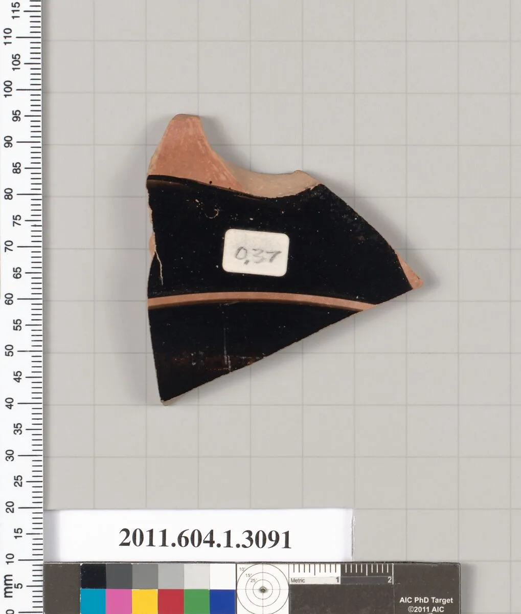 Terracotta fragment of a kylix (drinking cup) — Unknown