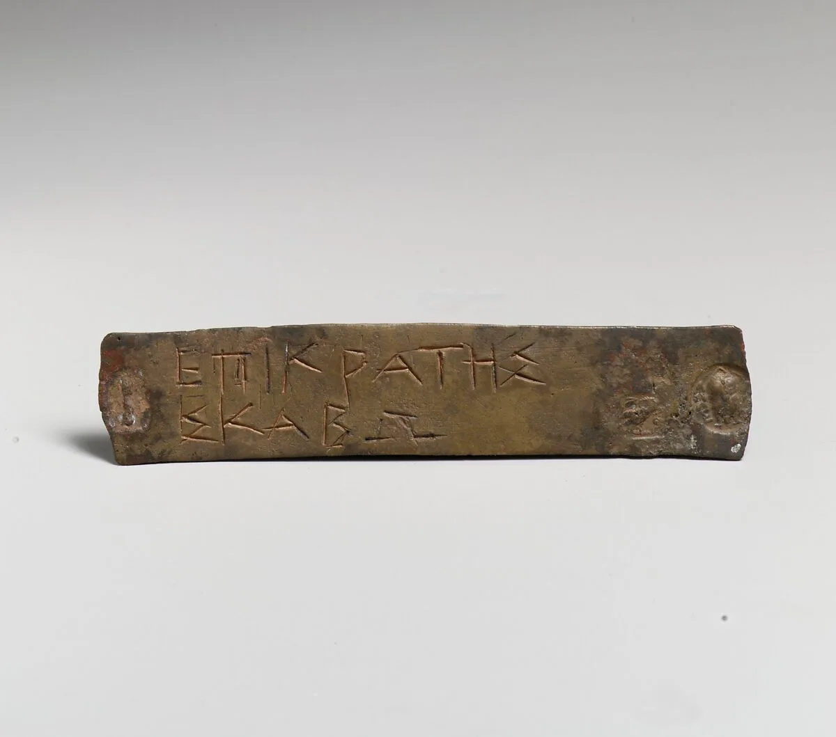 Bronze juror's identification ticket — Unknown