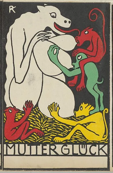 Joys of Motherhood (Mutter Glück) — Rudolf Kalvach|Wiener Werkstätte