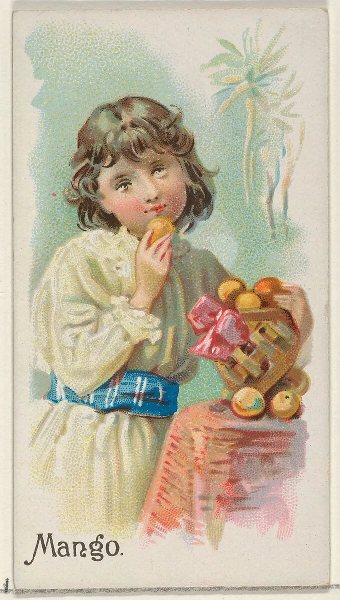 Mango, from the Fruits series (N12) for Allen & Ginter Cigarettes Brands — Allen & Ginter|George S. Harris & Sons