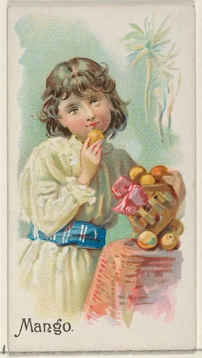 Mango, from the Fruits series (N12) for Allen & Ginter Cigarettes Brands