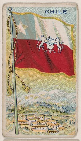 Chile, bakery card from the Flags series (D34), issued by the Ward-Mackey Company — Ward-Mackey Company