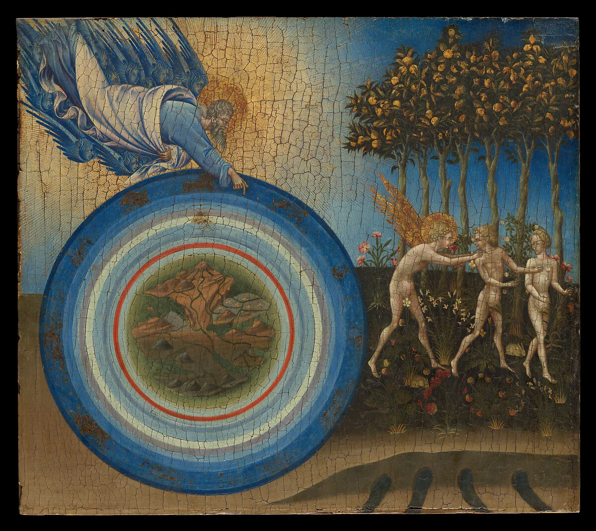The Creation of the World and the Expulsion from Paradise — Giovanni di Paolo (Giovanni di Paolo di Grazia)