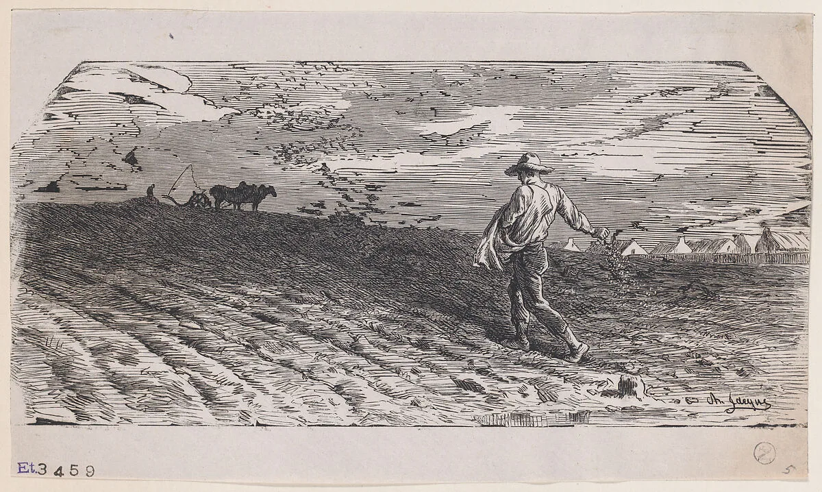 The Sower — Charles Jacque|Jacques-Adrien Lavieille