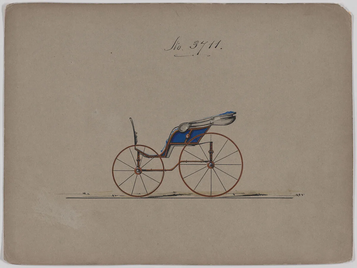 Design for Pony Phaeton, no. 3711 — Brewster & Co.