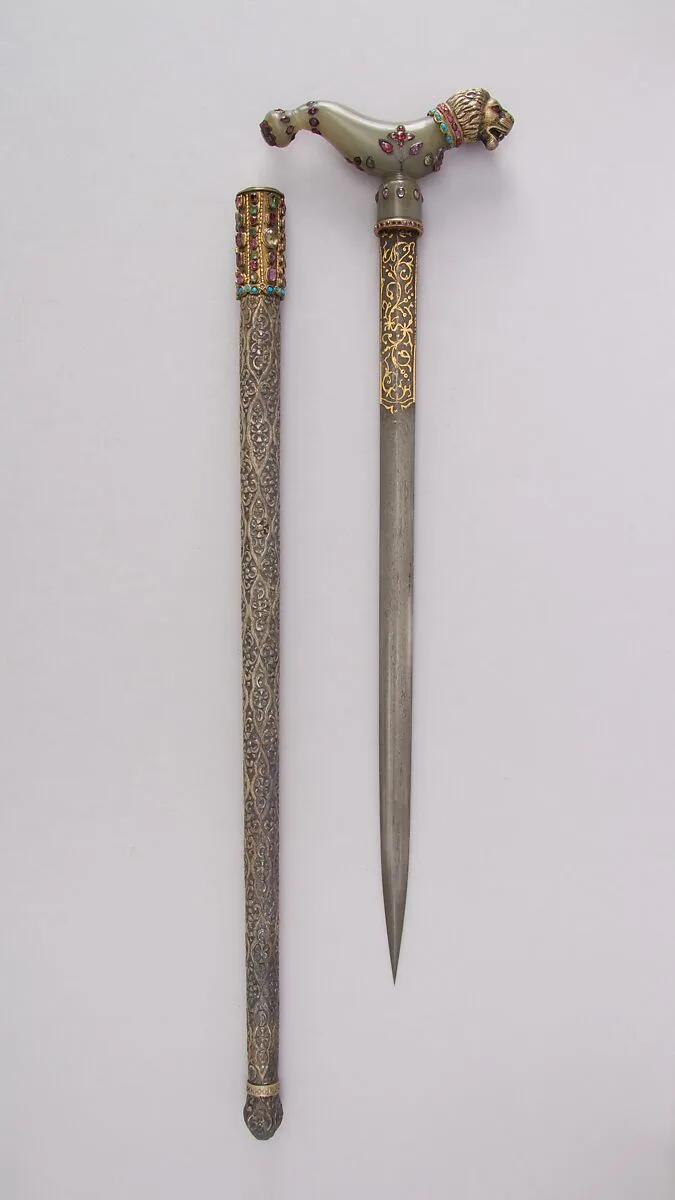 Crutch Dagger (Zafar Takieh, "Cushion of Victory") with Sheath — Unknown