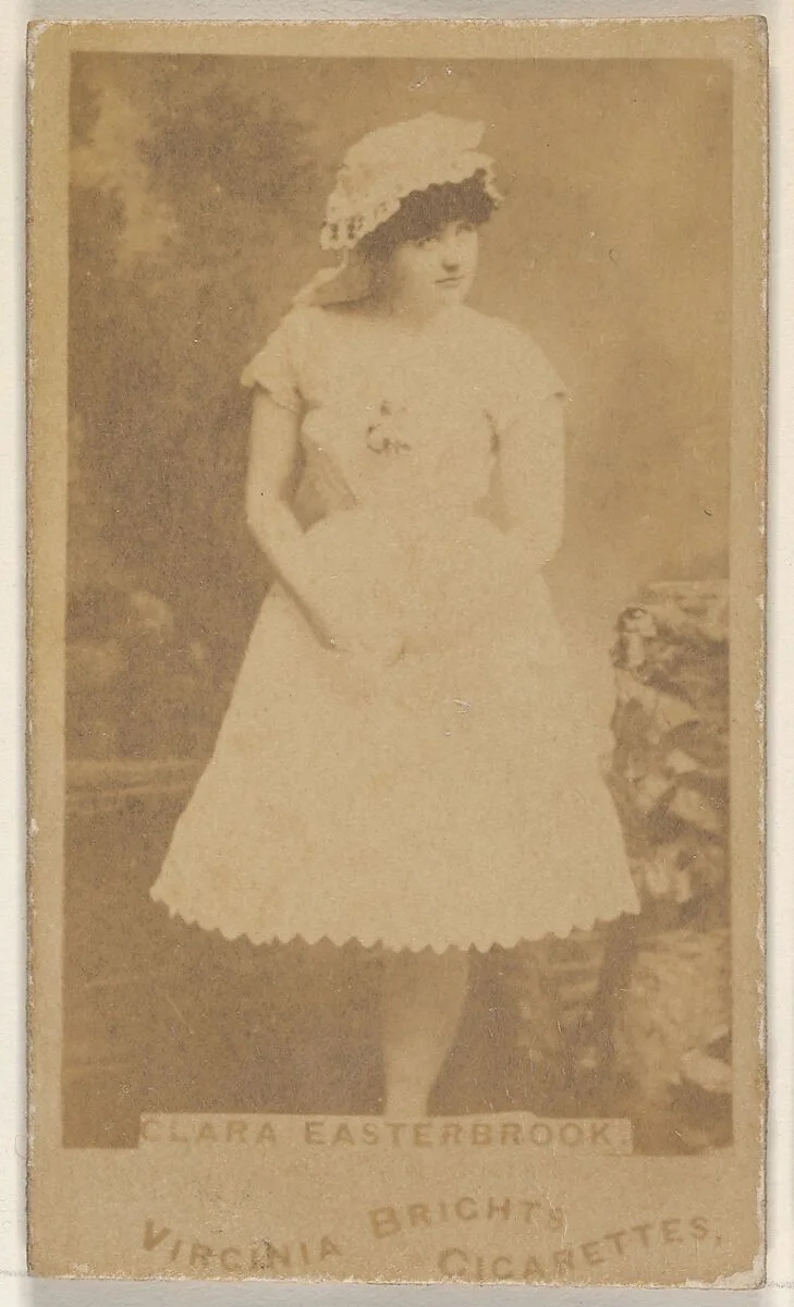 Clara Easterbrook, from the Actors and Actresses series (N45, Type 1) for Virginia Brights Cigarettes — Allen & Ginter