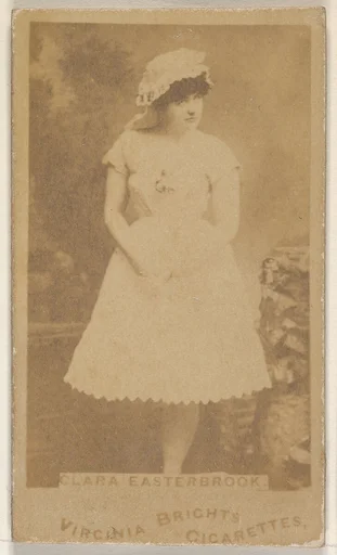 Clara Easterbrook, from the Actors and Actresses series (N45, Type 1) for Virginia Brights Cigarettes