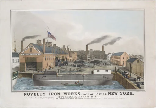 Novelty Iron works, Foot of 12th St. E.R. New York. Stillman, Allen & Co., Iron Founders, Steam Engine and General Machinery Manufacturers