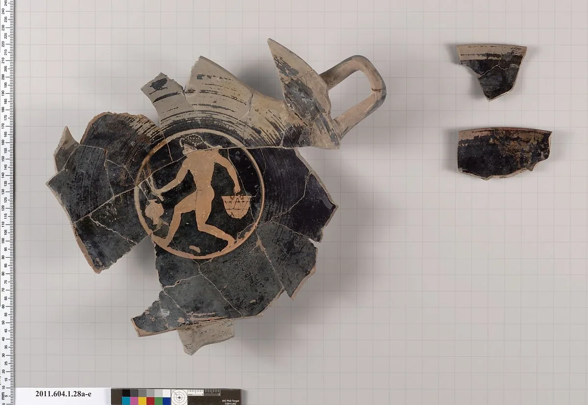 Terracotta fragments of a kylix (drinking cup) — Unknown