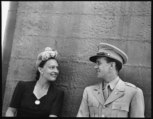 [Unidentified Couple on Roof of 441 East 92nd Street Apartment Building?, New York City]