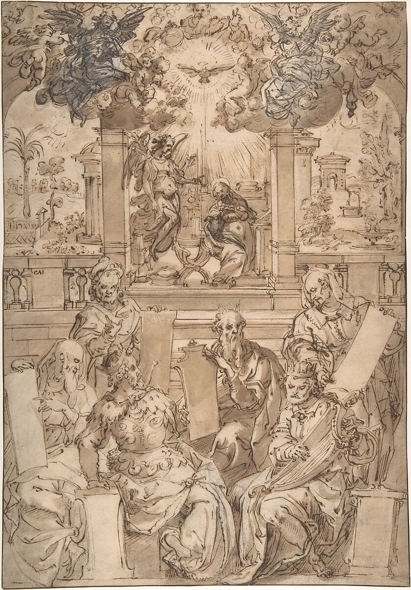 The Six Prophets of the Coming of Christ — Hendrick Goltzius|Denijs Calvaert|Jan van der Straet, called Stradanus