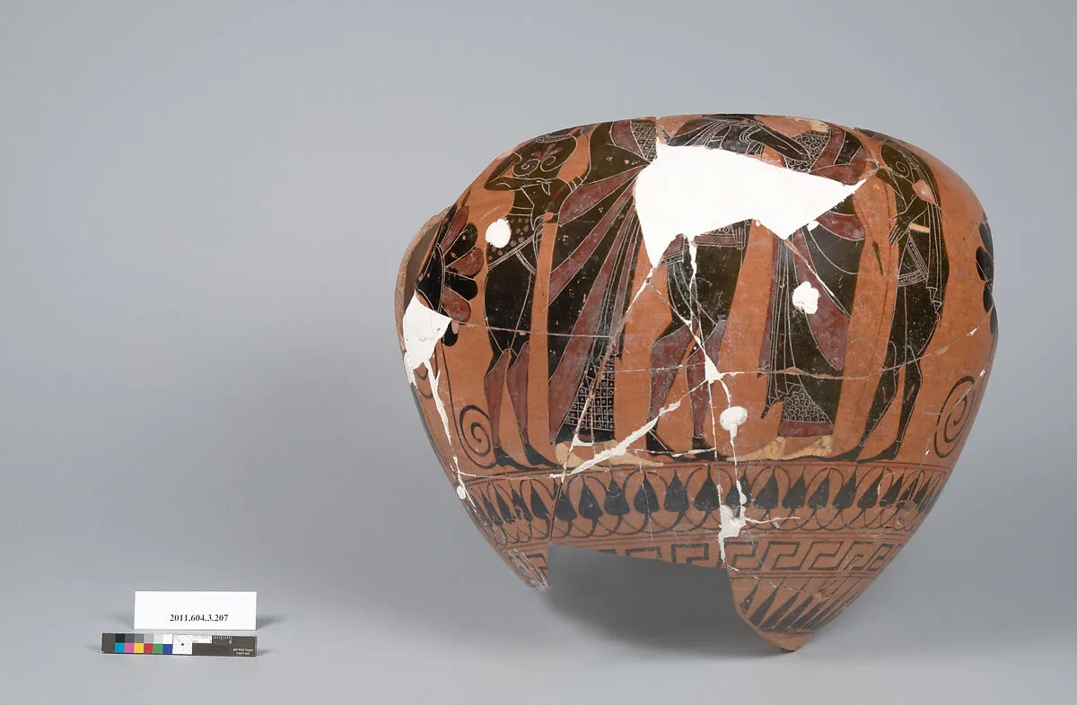 Terracotta fragment of neck-amphora (jar) — Unknown