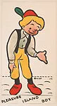Pleasure Island Boy, bakery insert card from the Pinocchio Circus Performers series (D64) — Walt Disney Productions
