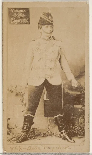 Card 867, Belle Urquhart, from the Actors and Actresses series (N45, Type 2) for Virginia Brights Cigarettes