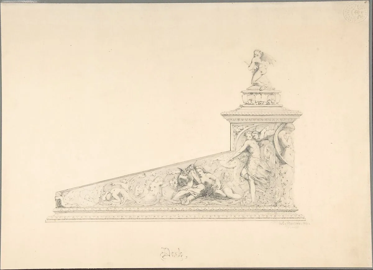 Design for a Desk with Decorations from " A Midsummer Night's Dream" — G. Clark Stanton|William Shakespeare
