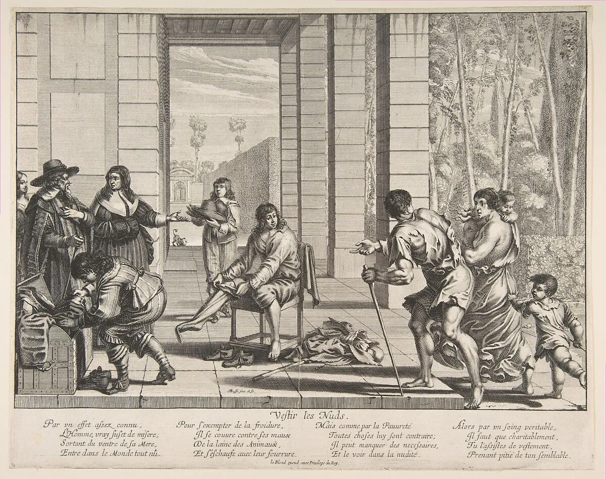 Clothing Beggars — Abraham Bosse|Jean I Leblond
