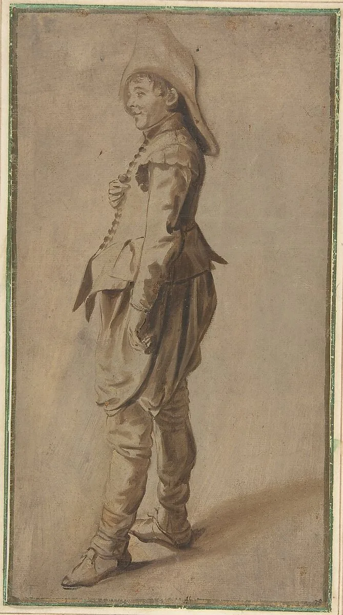 Study of a Standing Youth in a Hat — Dirck Hals