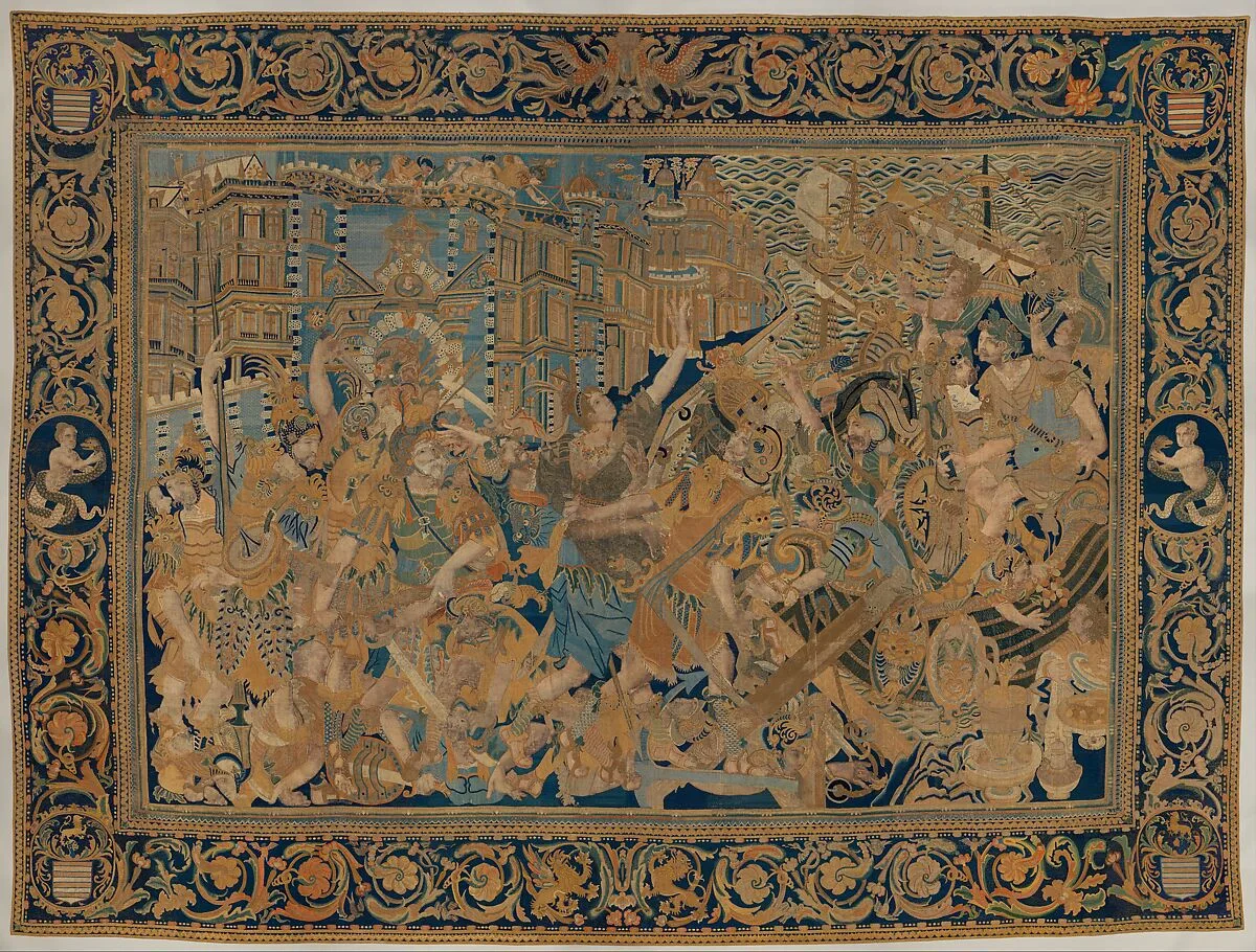 The Abduction of Helen from a set of The Story of Troy — Unknown