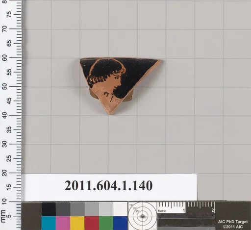 Terracotta rim fragment of a kylix (drinking cup)