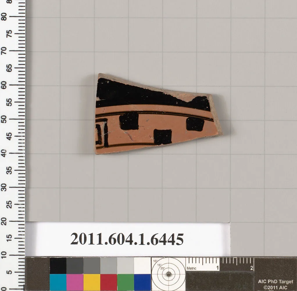 Terracotta fragment of a kylix (drinking cup) — Unknown