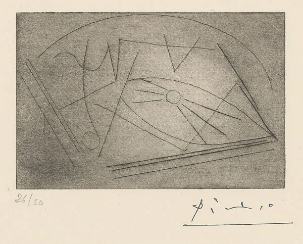 The Guitar on a Table — Pablo Picasso|Jacques Frélaut|Galerie Louise Leiris