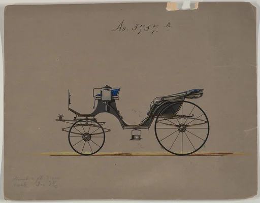 Design for Cabriolet or Victoria, no. 3757a