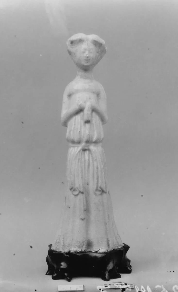 唐 白釉陶侍女俑|Female attendant — Unknown