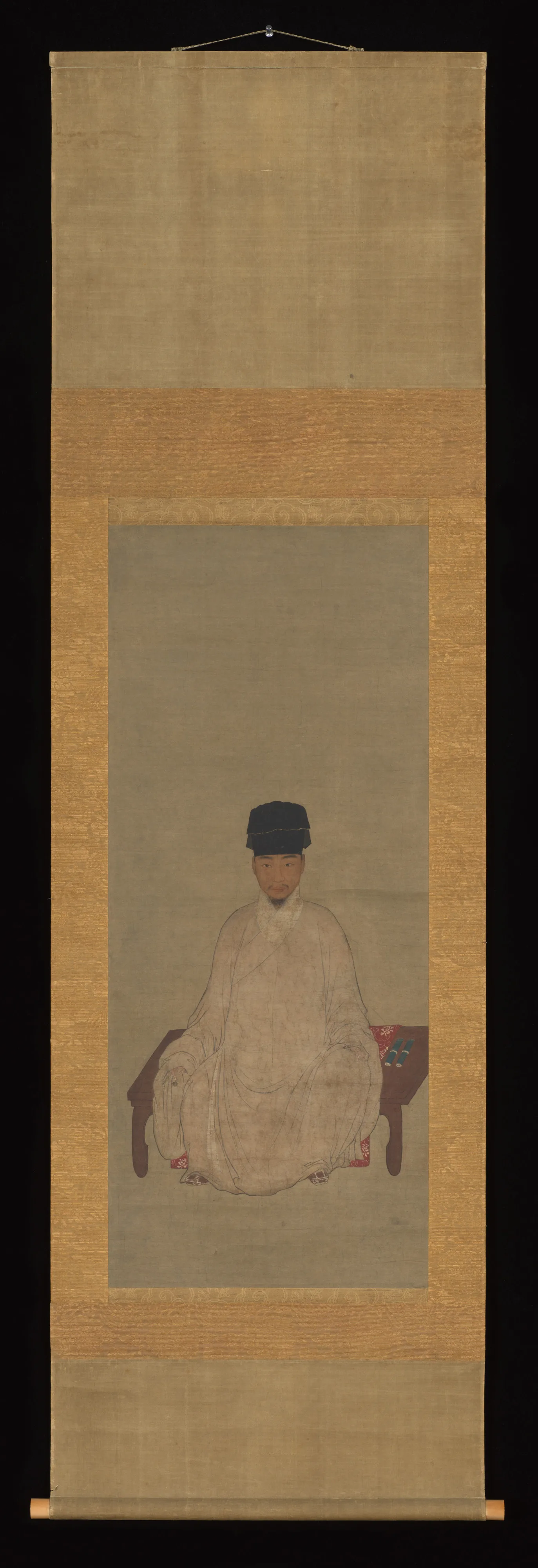 清 佚名 肖像 軸|Portrait of a Scholar — Jin Chushi|Unidentified artist