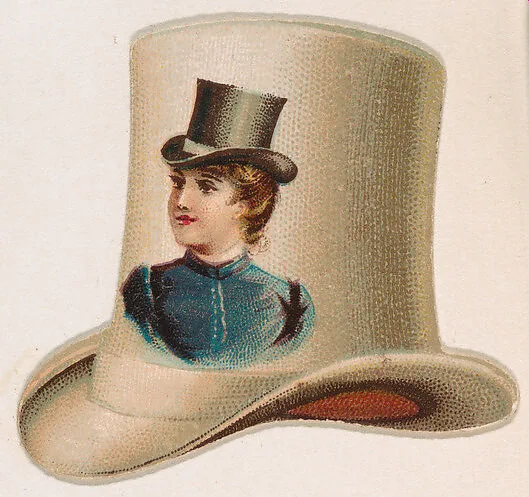 Top hat, from the Novelties series (N228, Type 3) issued by Kinney Bros. — Kinney Brothers Tobacco Company