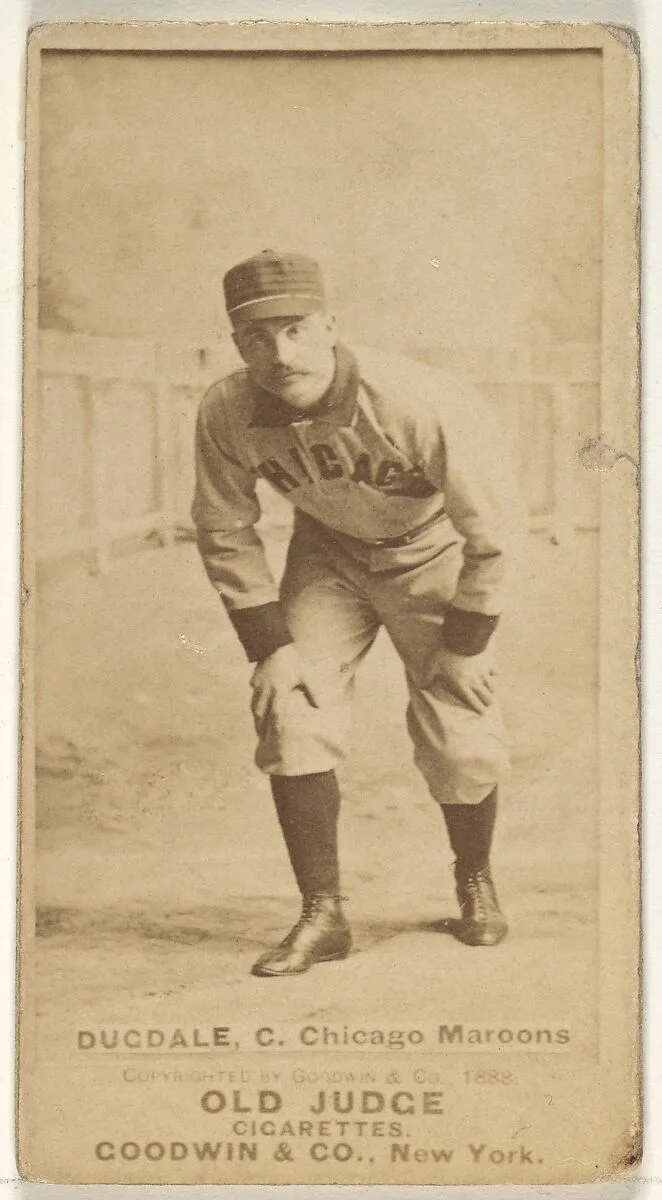 Dan Dugdale, Catcher, Chicago Maroons, from the Old Judge series (N172) for Old Judge Cigarettes — Goodwin & Company