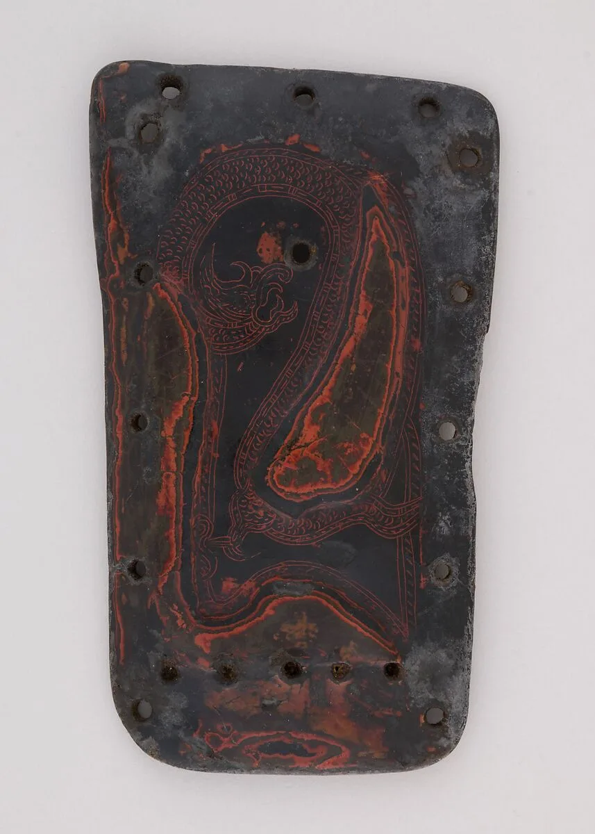 Element from a Lacquered Leather Cuirass — Unknown