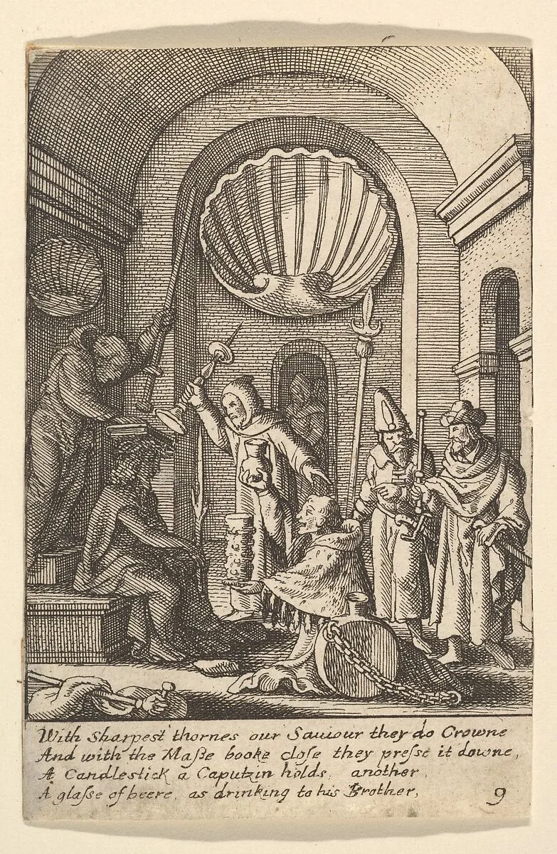 The mocking of Christ — Wenceslaus Hollar|Hans Holbein the Younger