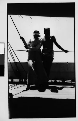 [South Seas: Couple on Deck of Cressida]