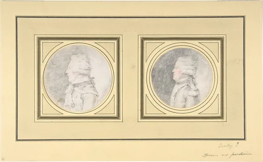 Drawings for Portrait Engraving of a Man