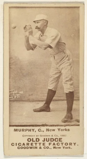 Patrick J. Murphy, Catcher, New York, from the Old Judge series (N172) for Old Judge Cigarettes